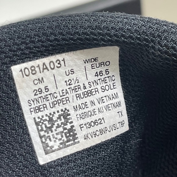 Asics Snapdown 3 1081A031 Black Gray Wrestling Shoes Lace up Men's 12.5 Wide - Picture 8 of 10